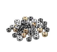 200-400 Pz/Set Ccb piatto rotondo perla ruota distanziatore sciolto perline acriliche per la collana fai da te fai da te gioielli accessori fornitureAgile e professionale.