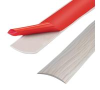 200 * 4cm Striscia di soglia in PVC da 200cm, strisce di transizione del pavimento, strisce di rivestimento per pavimenti in laminato, striscia divisoria autoadesiva per porta del pavimento