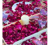200/500/1000/2000/8000 pezzi Petali di rosa essiccati naturali, veri petali di rosa rossa secca per bagno ai piedi, bagno, Spa, matrimoni, coriandoli, profumo per casa, fai da te, artigianato, accesso
