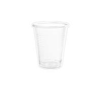 50 Bicchieri compostabili rigati in PLA trasparente Ilip BIO 200 ml