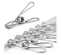 200 Acciaio Inox Mollette da Bucato Antivento Grafette Stabile Multiuso