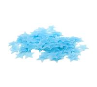 200 adesivi da parete a forma di stelle luminose, colore blu, da soffitto, si illuminano al buio, per camerette dei bambini, cameretta dei bambini