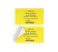 200 Adesivi Personalizzati e Stampa Etichette Personalizzabili su Carta Adesiva Lucida Premium - Sticker Adesivo Personalizzato per Eventi, Casa, Lavoro - Quantità, Dimensione, Formato a Scelta