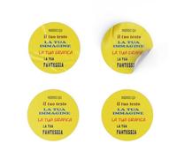 200 Adesivi Personalizzati e Stampa Etichette Personalizzabili su Carta Adesiva Lucida Premium - Sticker Adesivo Personalizzato per Eventi, Casa, Lavoro - Quantità, Dimensione, Formato a Scelta