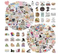 200 Adesivi Serie Lettura Per Libri, Graffiti In Vinile Impermeabile, Decorativi Per Album E Diari