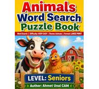 200 Animals Word Search Puzzle Book for Seniors - 01: Large Print Easy Word Search Puzzles with 200 Animal-Themed Challenges for Adults & Seniors | Relaxing Brain Game Book