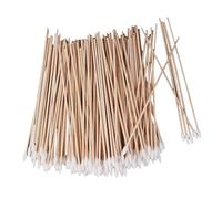 200 applicatori per tamponi di cotone con manico in legno lungo 15,2 cm, ideali per la cura delle ferite e applicazioni di trucco