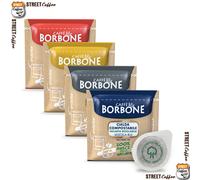 200 ASSAGGIO MIX CIALDE BORBONE FILTROCARTA ESE44 ROSSA RED BLU NERA ORO