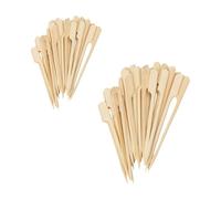 200 Bastoncini Quadrati Con Nodi, Stuzzicadenti Da Cocktail, Stuzzicadenti Da Cocktail In Bambù, Spiedini Di Frutta Per Bambini, Stuzzicadenti Da Cocktail Per Cibo, Spiedini Per Hamburger