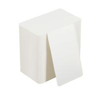 200 Bianca Kraft Paper - Carte da Gioco Vuote, 9 × 5,4 cm, 350 g/m² Carta Kraft Bianca, per Inkjet e Laserdruck, per DIY, Schede da Gioco, Vocaboli, Auguri, Etichette