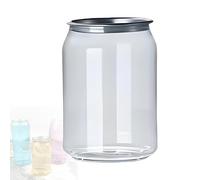 200 Bicchieri Trasparenti, Bottiglie di plastica monouso a Prova di perdite con Tappi in Alluminio, per succhi di Frutta e Bubble Tea, compatibili con sigillatrici Automatiche per Bicchieri