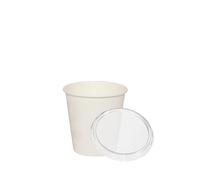 200 BICCHIERINI CAFFE CARTA BICCHIERI BIANCHI 80 ML CON 200 COPERCHI IN R-PET