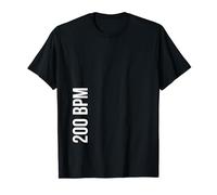 200 BPM Hardcore Skull Back Print Uptempo Maglietta