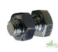 200 BULLONI ZINCATI CON DADO 8X15 PER SCAFFALI SCAFFALATURA MONTAGGIO FISSAGGIO