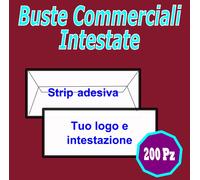 200 Buste Commerciali Intestate stampa digitale Hight Quality servizi aziendali