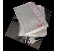 200 Bustine di Cellophane Trasparenti Autoadesivi. Sacchetti di Plastica OPP con Cucitura Sigillata e Foro di Ventilazione per Caramelle, Regali, Gioielli, Carte, Cioccolatini, Foto.