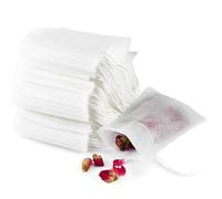 200 bustine di tè con coulisse, bustine di tè con colino, filtri usa e getta per tè e tisane, bustine di tè usa e getta con cordoncino, adatte per tè sfuso, spezie, caffè, cereali, tisane