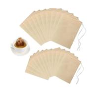 200 bustine filtro tè monouso non sbiancato cordoncino 2 misure caffè erbe