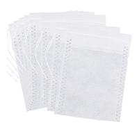 200 Bustine per Tisane con Coulisse, Sacchetti Filtro per Tè Vuoti, Infusione Usa e Getta per Caffè Erbe Spezie (6 x 8 cm, Bianco)