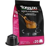 200 CAFFE TORALDO miscela CLASSICA capsule compatibili con le macchine Nescafé Dolce Gusto - 2 Cartone da 5 Sacchetti da 20 - Totale 200 capsule