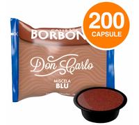 200 Capsule Caffè Borbone Miscela Blu Don Carlo Corposo Compatibile Lavazza