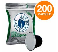 200 Capsule Caffè Borbone Miscela Verde Respresso Decaffeinato per Nespresso