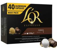 200 Capsule Caffè FORZA L'OR Espresso - Capsule in Alluminio compatibili Nesp