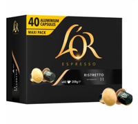 200 Capsule Caffè RISTRETTO L'OR Espresso -Capsule in Alluminio compatibili Nesp