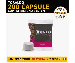 200 Capsule Caffè Toraldo Classica Compatibili Uno System