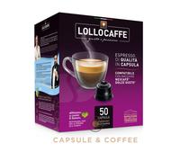 200 Capsule Lollo Caffè NERA NERO DOLCE GUSTO Imbustate Singolarmente + Fresche