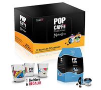 200 CAPSULE POP CAFFE' MOKA-UNO 4 DECAFFEINATO COMPATIBILI UNO SYSTEM ILLY KIMBO