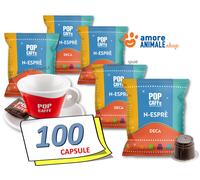 100 Capsule Nespresso N-esprè Pop Caffè Miscela 4 Decaffeinata - Pop Caffè
