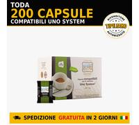200 Capsule Toda Caffè Miscela Insonnia Compatibili Uno System