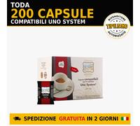 200 Capsule Toda Caffè Ricco Compatibili Uno System
