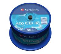 200 CD -R VERBATIM AZO VERGINI VUOTI 52X 700MB PER AUDIO DATI VIDEO GAMES 43343
