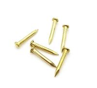 200 chiodini dorati, diametro 1,2 mm, 1,5 mm, lunghezza 8 mm, lunghezza = 6-30 mm, chiodini a testa tonda per gioielli, cassettiere, cerniere e mobili (1,2 x 6 mm)