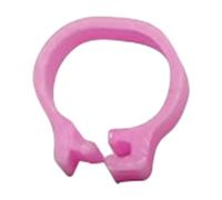 200 collari in plastica da 10 mm con clip per zampe di uccelli per l'identificazione, l'addestramento e l'alimentazione di pappagalli e piccioni viaggiatori,Rosa,200 pezzi