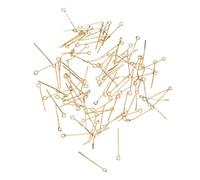 200 connettori in metallo a nove forme per gioielli, spilli a testa di occhio, accessori fatti a mano, pieghevoli, forniture artigianali per collane, gioielli, spilli per pelli sensibili