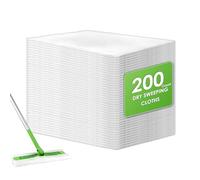 (200 conteggi) Panno per Pulizia a Secco usa e Getta Compatibile con Swiffer Sweeper, Ricariche per Mop a Secco Sweeper, Panno per Pulizia a Secco per Pavimenti e Pulizia, Panno Elettrostatico