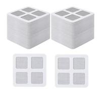 200 coperture usa e getta per scarico capelli per doccia e lavandino, adesivi resistenti per scarico capelli 10x10 cm, protezione in rete per scarichi bagno, facili da staccare attaccare