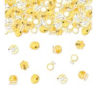 200 coriandoli a forma di ape per tavoli, She Found Her Honey Bridal Shower Decorazioni Bumble Bee Diamond Ring Table Deor per donne Honey Bee Bride to Bee Bridal Shower Engagement Wedding Addio al