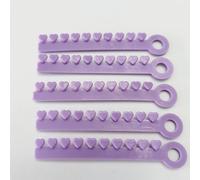 200 Cravatte/Confezione Fascette per legature elastomeriche ortodontiche uniche Elastici di moda per denti 20 bastoncini/confezione (Pink Flower)