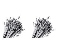 200 Cravatte per Recinzione A Catena, Fascette Multiuso Autobloccanti in Ac7875