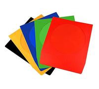 200 custodie colorate per CD con finestra e patta - Confezione da 200 DragonTrading®