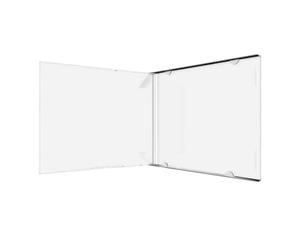 200 Custodie MediaRange CD Jewel Case 10,4mm singole SENZA TRAY Clear BOX110