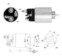 200 CV Elettromagnete Motore d'avviamento per LANCIA Delta III 844 1.8 KW 147 CV