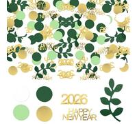 200 decorazioni per Capodanno 2026, coriandoli con decorazione di carta 2026 per tavolo da pranzo, pavimenti, decorazioni per feste NYE forniture per fotografie e celebrazioni
