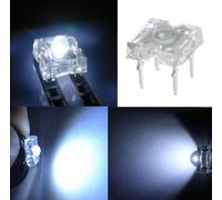 200 diodi led PIRANHA SUPERFLUX 3 mm bianco freddo resistenze NON INCLUSE