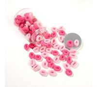 200 elastici per capelli da ragazza, mini fascia elastica per capelli, per bambini, in gomma morbida, piccolo supporto per coda di cavallo per ragazze e bambini, rosa rosso