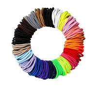 200 elastici per capelli in 20 colori, adatti sia per uomini che per donne, adatti per coda di cavallo, capelli medi, capelli sottili e capelli ricci (4 mm) (10 pezzi per colore)